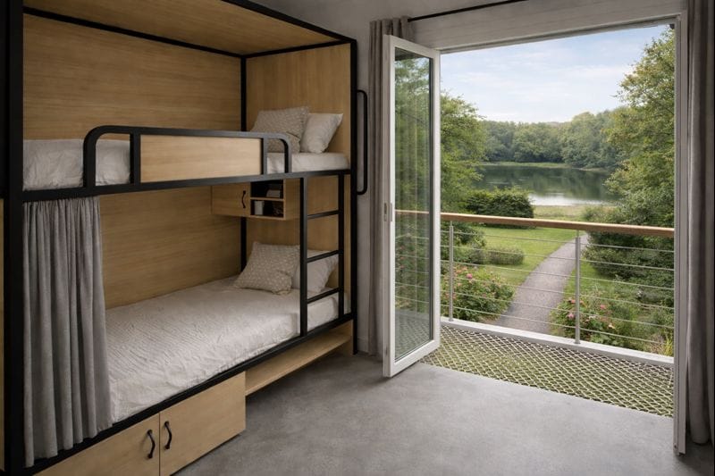Lits chambres surfcamp